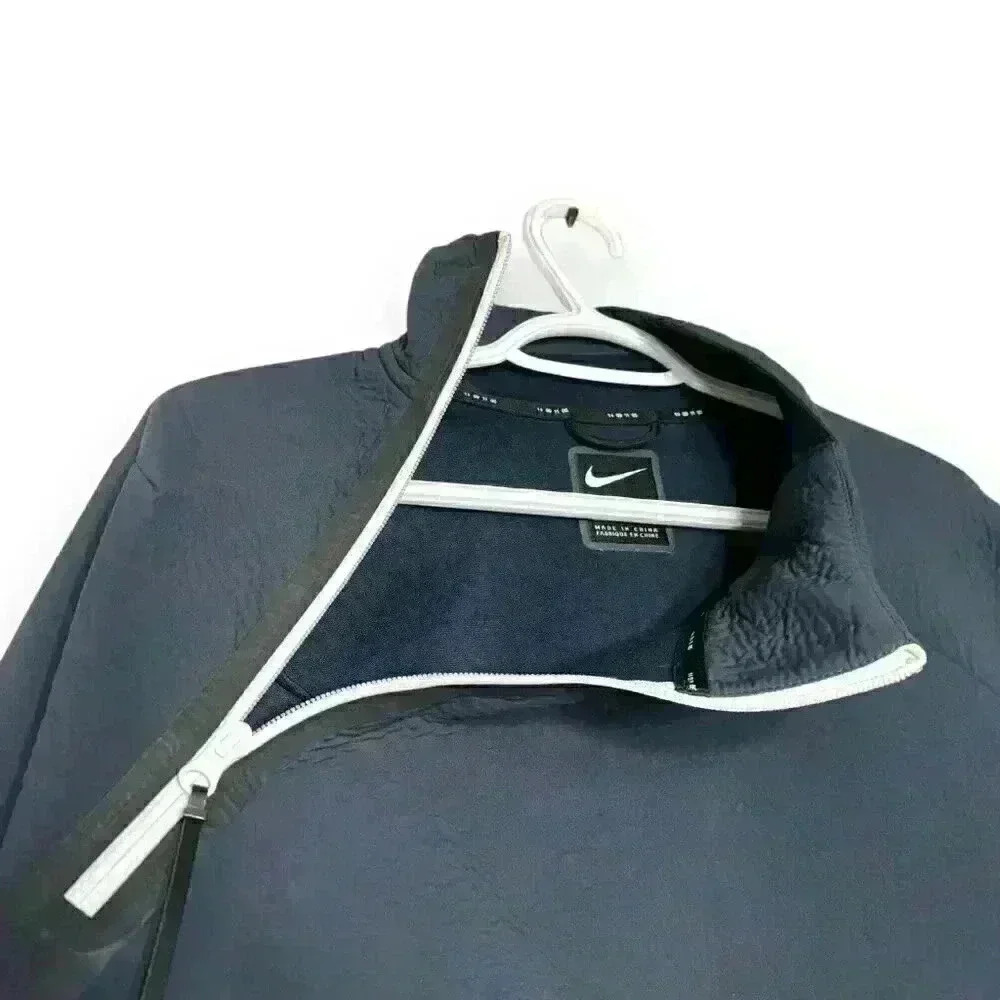 Nike Sportswear Tech Pack Anthracite 1/4 Zip Pullover Fashion Men’s Medium Navy - Picture 11 of 14